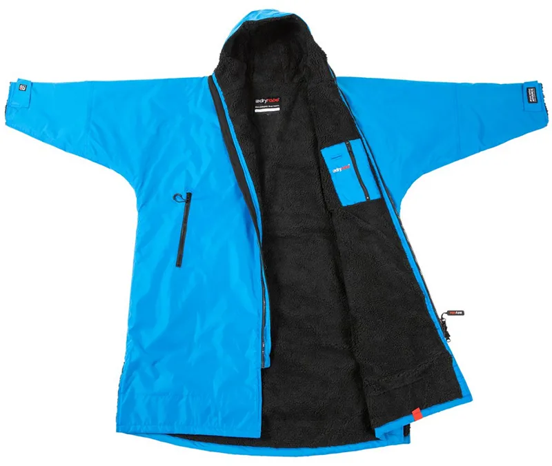 Dryrobe Adult Advance Long Sleeve Change Robe V3 Large Cobalt Blue/Black